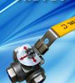 SKS250M Brass Ball Valve 3 way, Lockable Handle