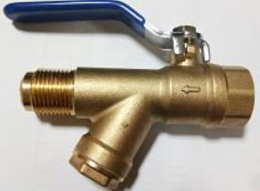 SKS 520 Forged brass ball valve with inbuilt strainer flare ends